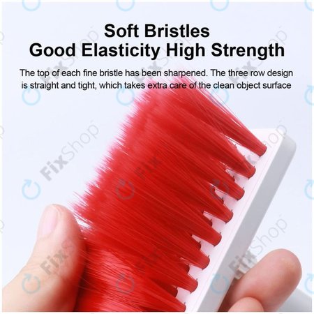 Višenamjenska četka za čišćenje + olovka za čišćenje + izvlakač ključeva (crveno)