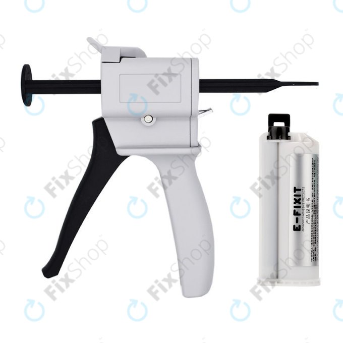 E-Fixit F14167 - Univerzalno AB super ljepilo za popravak AEF + pištolj za nanošenje