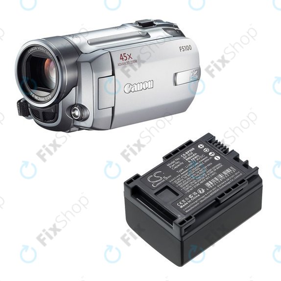 Baterija za Canon FS10, FS11, FS100, 890mAh, Li-Ion, 7.4V, BP-808, HQ