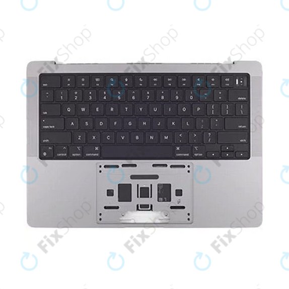 Gornji okvir tipkovnice za MacBook Pro 14", A2442 (2021), A2779 (2023), s US tipkovnicom i baterijom, Space Gray, 661-21972, Genuine Apple