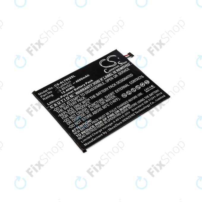 Baterija za Alcatel 8082, Alcatel 9024w, 4000mAh, Li-Pol, 3.85V, TLp040J1, HQ