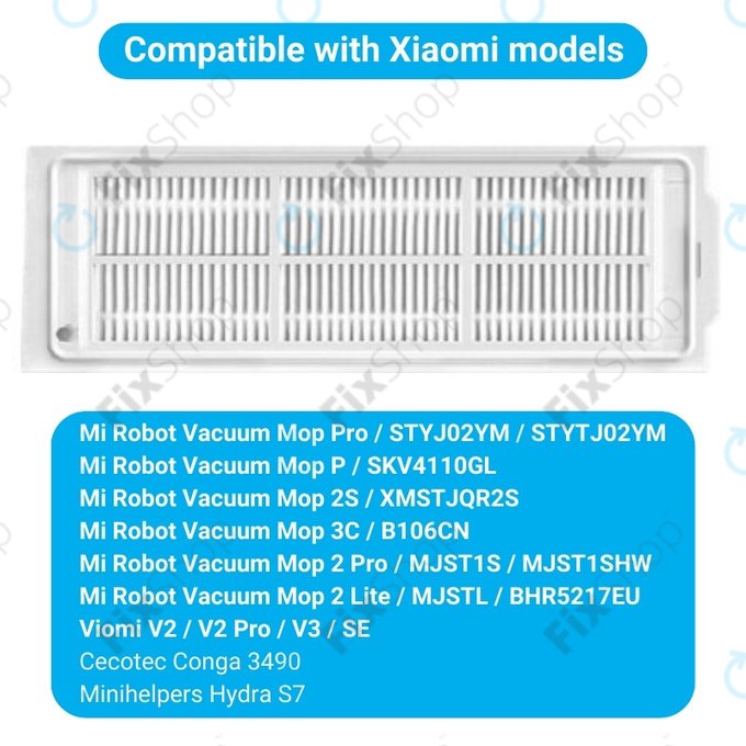 Xiaomi Mi Robot Vacuum Mop Pro (P), 2 Lite, 2 Pro, 2S, 3C, Viomi V2 Pro, V3, SE - HEPA filter (2kom)