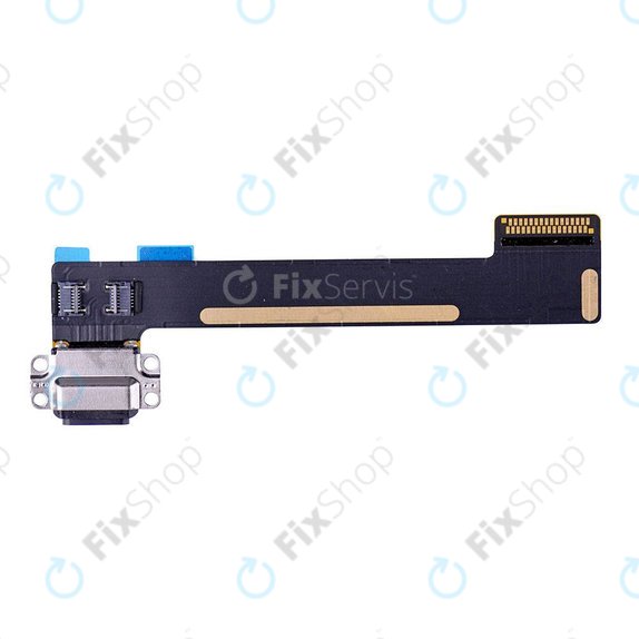Apple iPad Mini 4, Mini 5 - Konektor za punjenje + savitljivi kabel (crni)