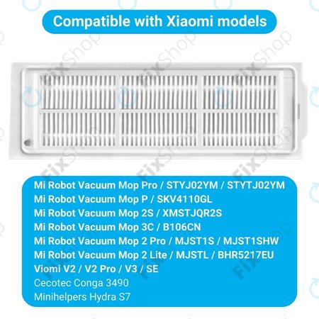 Xiaomi Mi Robot Vacuum Mop Pro (P), 2 Lite, 2 Pro, 2S, 3C, Viomi V2 Pro, V3, SE - HEPA filter (2kom)