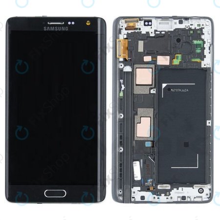 Samsung Galaxy Note Edge N915FY - LCD zaslon + zaslon osjetljiv na dodir + okvir (crni) - GH97-16636A Originalni servisni paket