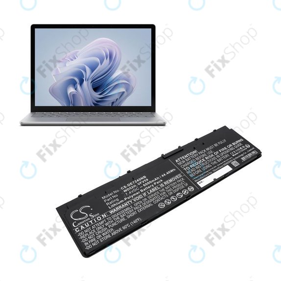 Baterija za Dell Latitude E7240, 7250, 12, 6000mAh, Li-Pol, 7.4V, VFV59, HQ