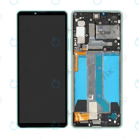 Sony Xperia 10 IV XQCC54 - LCD zaslon + zaslon osjetljiv na dodir + okvir (mint) - A5047175A Originalni servisni paket