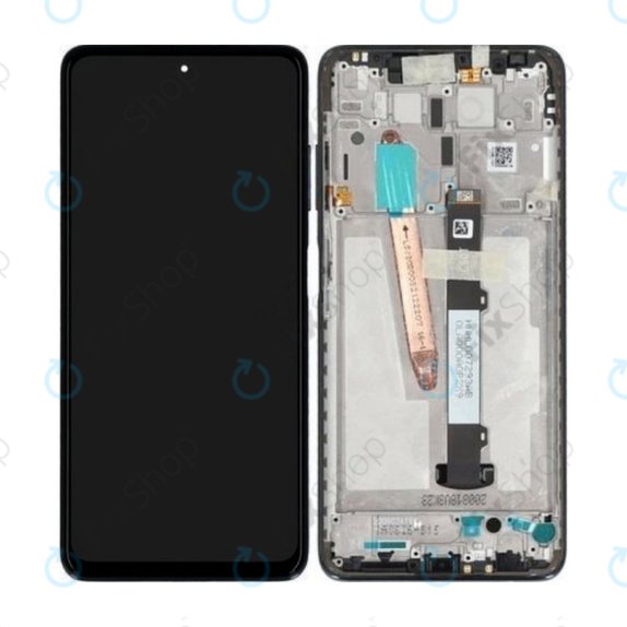 Xiaomi Poco X3 NFC - LCD zaslon + zaslon osjetljiv na dodir + okvir (sjena siva) - 560003J20C00 Originalni servisni paket
