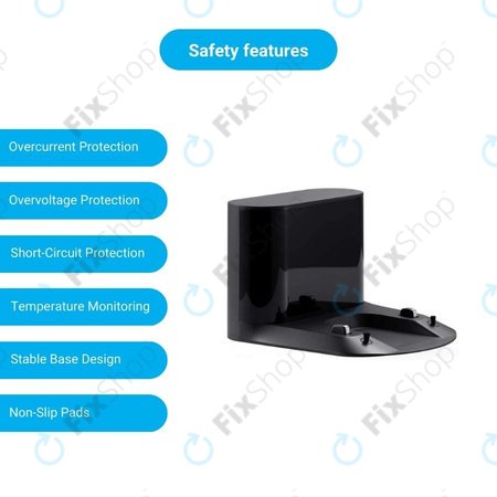 Xiaomi Roborock S5, S5 Max, S6 Pure, S6 MaxV, S7, S7 MaxV, S8, Q7, Q7 Max - Dock za punjenje (Crna)