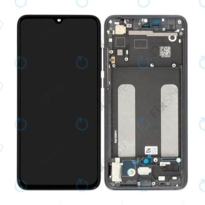 Xiaomi Mi 9 Lite - LCD zaslon + zaslon osjetljiv na dodir + okvir (Onyx Grey) - 560610118033, 5600030F3B00 Originalni servisni paket