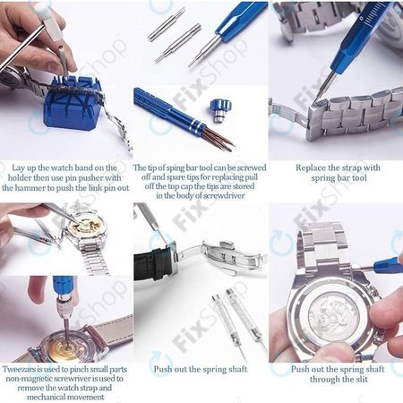 Set urarskih alata za popravak satova - 185 kom