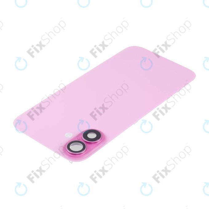 Apple iPhone 16 - Stražnje staklo kućišta + staklo kamere + metalni okvir + Magsafe magnet (Pink)