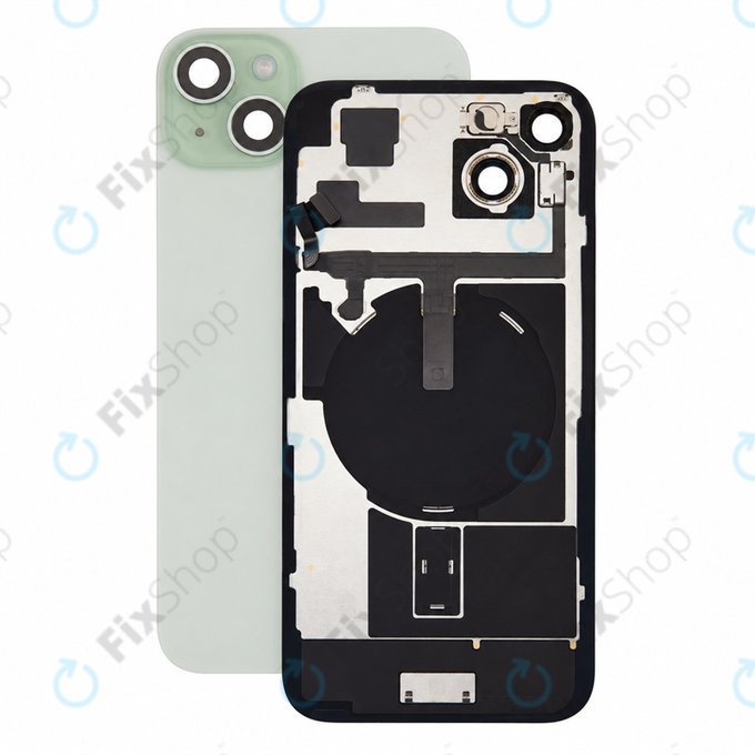 Staklo stražnjeg kućišta za iPhone 15 Plus, Green, Pulled A