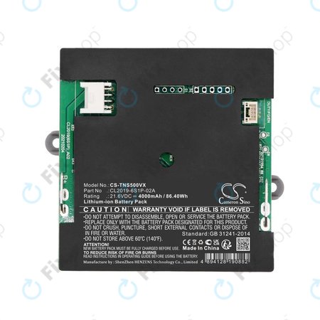 Baterija za Tineco iFloor S5, 4000mAh, Li-Ion, 21.6V, CL2019-6S1P-02A, HQ