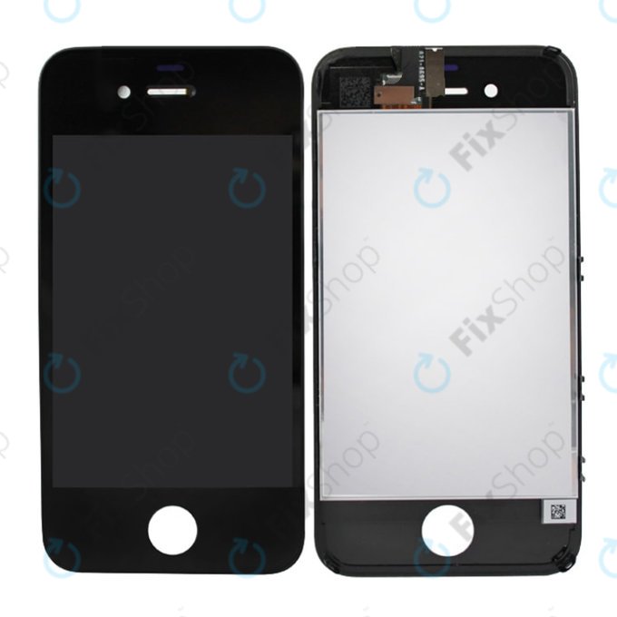 Apple iPhone 4S - LCD zaslon + zaslon osjetljiv na dodir + okvir (crni)