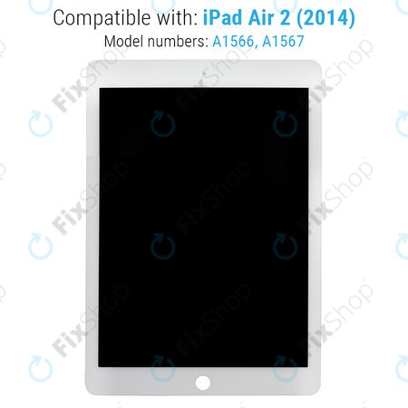 Apple iPad Air 2 - LCD zaslon + zaslon osjetljiv na dodir (White) Refurbished