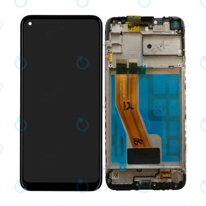 Samsung Galaxy M11 M115F - LCD zaslon + zaslon osjetljiv na dodir + okvir (crni) - GH81-18736A Originalni servisni paket