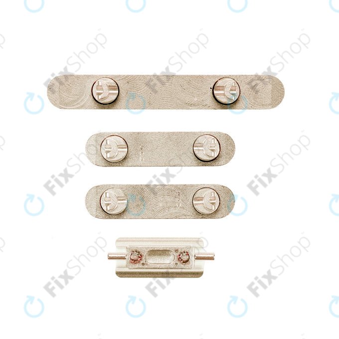 Apple iPhone XS Max - Set bočnih gumba - Uključivanje + glasnoća + isključivanje zvuka (zlato)