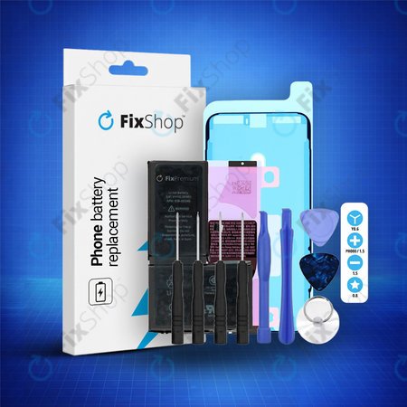 Apple iPhone X - Baterija 2716mAh FixPremium + Ljepilo za baterije + Ljepilo za LCD + Set alata - Multipack