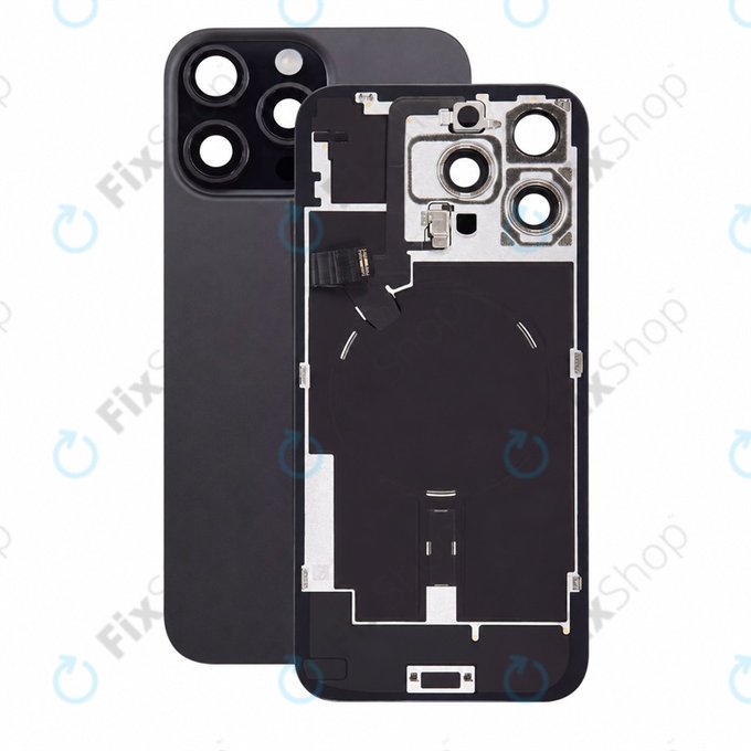 Staklo stražnjeg kućišta za iPhone 16 Pro Max, Black Titanium, Pulled A