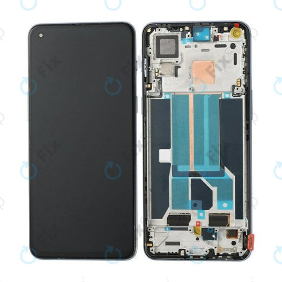 OnePlus Nord 2 5G - LCD zaslon + zaslon osjetljiv na dodir + okvir (Siva Sierra) OLED