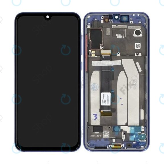 Xiaomi Mi 9 SE - LCD zaslon + zaslon osjetljiv na dodir + okvir (Ocean Blue) - 5610100210B6 Genuine Service Pack