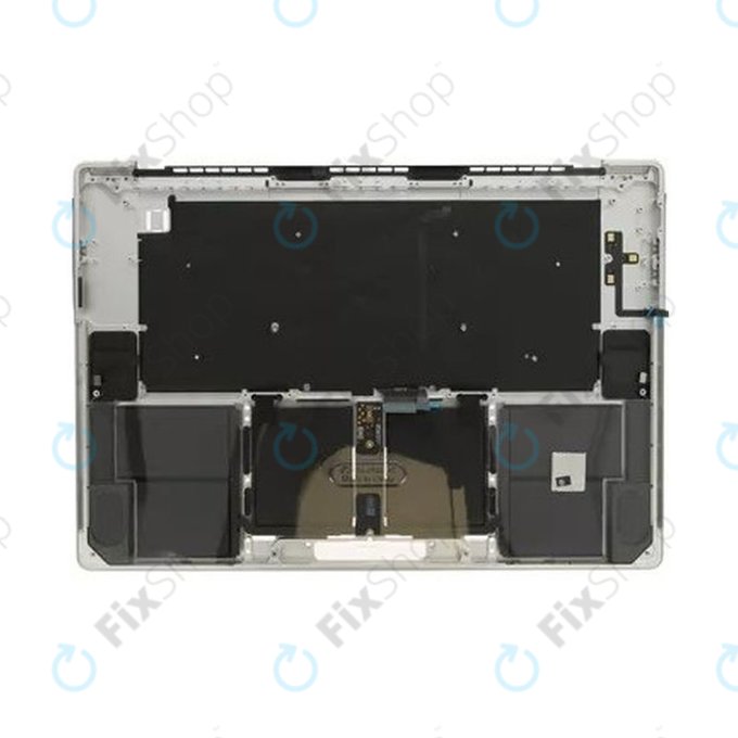 Gornji okvir tipkovnice za MacBook Pro 16" A2780 (2023), s US tipkovnicom i baterijom, Silver, 661-32190, Genuine Apple