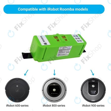 iRobot Roomba 600, 800, 900-series - Baterija 4502233, 4374392, 2130LI 14.4V 5200mAh HQ