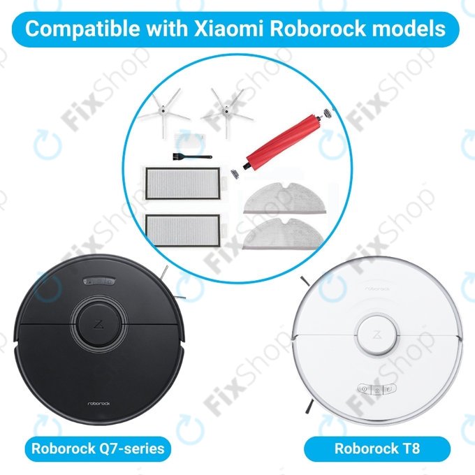 Xiaomi Roborock Q7, Q7+, Q7 Max, Q7 Max+, T8 - Standardni set (Bijela)