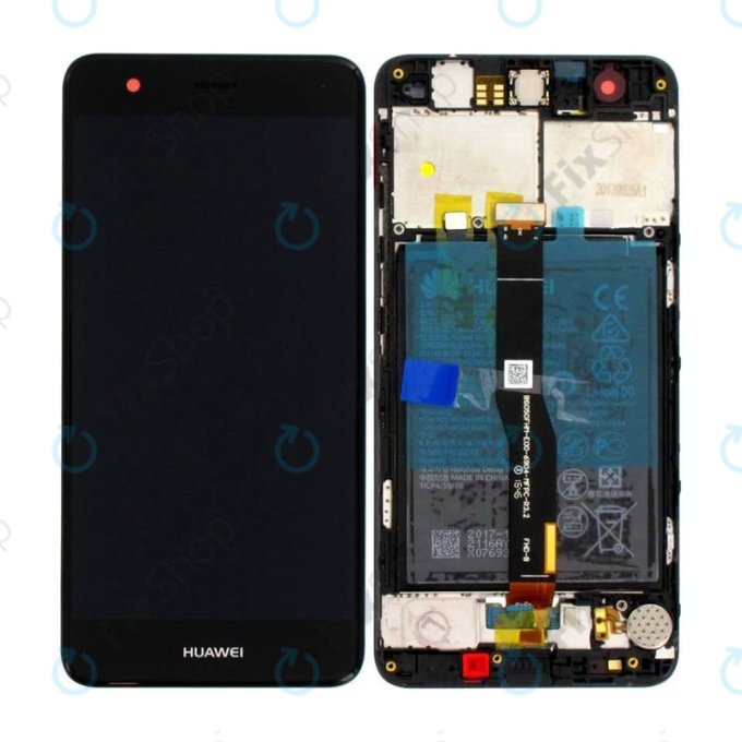 Huawei Nova - LCD zaslon + zaslon osjetljiv na dodir + okvir + Baterija (Black) - 02351CKD, 02350YRH Genuine Service Pack
