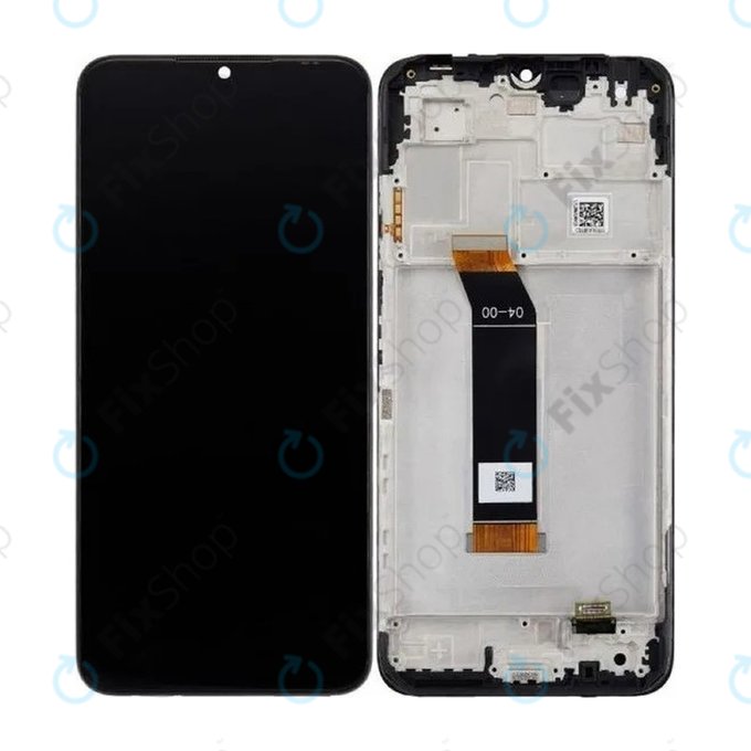 Xiaomi Poco M4 5G 22041219PG - LCD zaslon + zaslon osjetljiv na dodir + okvir (Power Black) - 560005L19P00 Originalni servisni paket