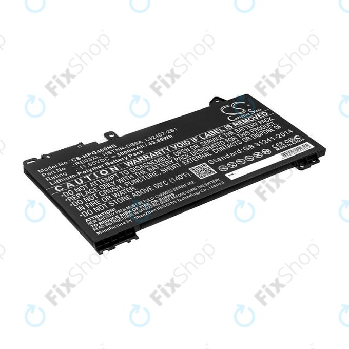 Baterija za HP ProBook 455, 450, 445, 440, 430 G6, 3800mAh, Li-Pol, 11.55V, RE03XL, HQ