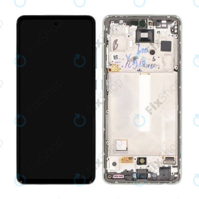 Samsung Galaxy A52s 5G A528B - LCD zaslon + zaslon osjetljiv na dodir + okvir (Awesome Mint) - GH82-26861E, GH82-26863E, GH82-26910E, GH82-26909E Originalni servisni paket