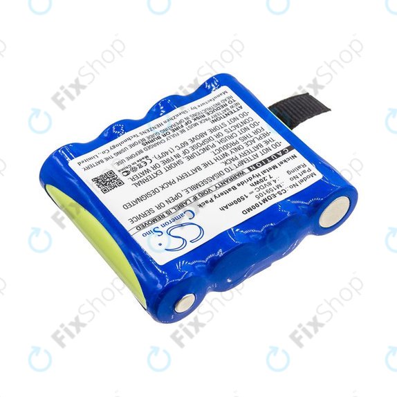 Baterija za Edan Cs-01, Edan H100, Edan H100b, Edan H100n, 1500mAh, Ni-MH, 4.8V, 4XNR49AA1500P, HQ