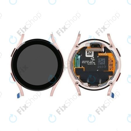 Samsung Galaxy Watch 4 40 mm R865 - LCD zaslon + zaslon osjetljiv na dodir + okvir (ružičasto zlato) - GH97-26411D Originalni servisni paket