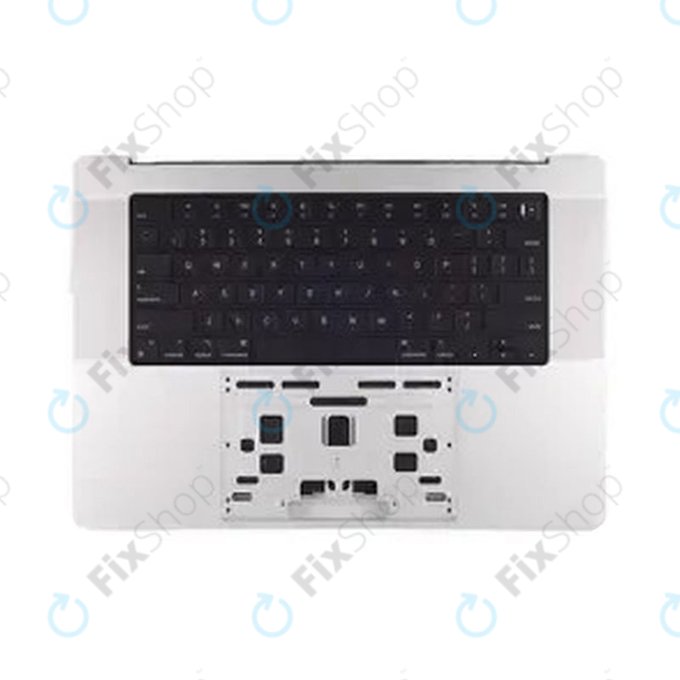 Gornji okvir tipkovnice za MacBook Pro 14", A3112 (2024), s US tipkovnicom i baterijom, Silver, 661-42513, Genuine Apple