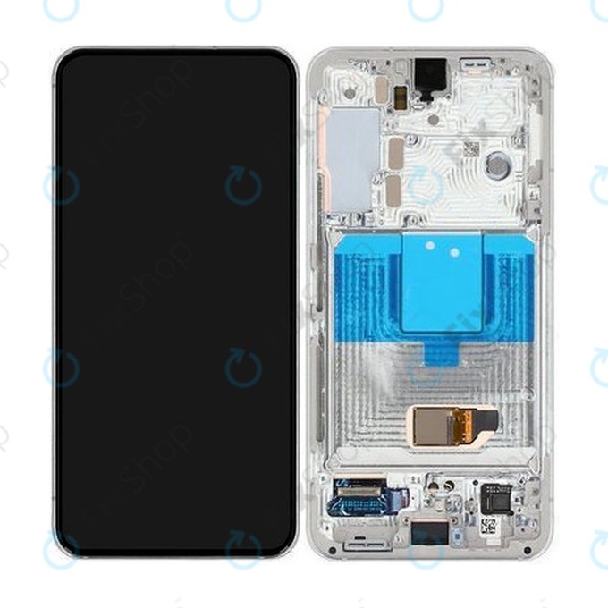 Samsung Galaxy S22 S901B - LCD zaslon + zaslon osjetljiv na dodir + okvir (Phantom White) - GH82-27520B, GH82-27521B Originalni servisni paket