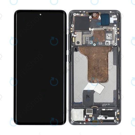 Xiaomi 12, 12X - LCD zaslon + zaslon osjetljiv na dodir + okvir (sivo) - 5600030L3A00, 56000300L300 Originalni servisni paket