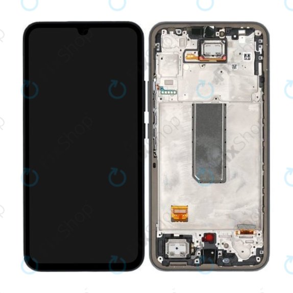 Samsung Galaxy A34 5G A346B - LCD zaslon + zaslon osjetljiv na dodir + okvir (crni) - GH82-31200A, GH82-31201A Originalni servisni paket