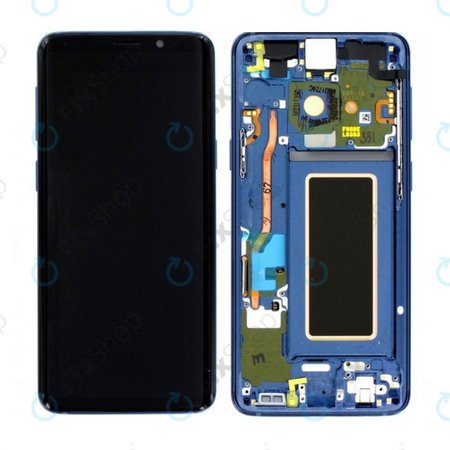 Samsung Galaxy S9 G960F - LCD zaslon + zaslon osjetljiv na dodir + okvir (koraljno plava) - GH97-21696D, GH97-21697D Originalni servisni paket
