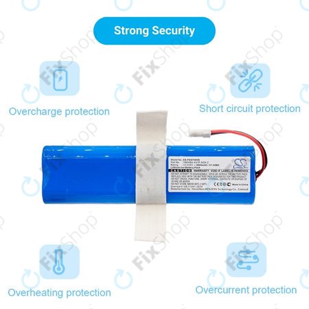 Zaco V3, V40, V5s Pro, V5x, Silvercrest SSWR A1, SSWR B1, SSR 3000 A1 - Baterija 18650B4-4S1P-AGX-2 Li-Ion 14.4V 2600mAh HQ