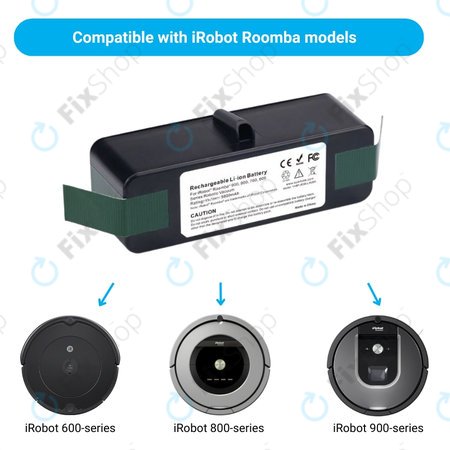 iRobot Roomba 600, 800, 900-series - Baterija 4502233, 4374392, 2130LI Li-Ion 14.8V 5800mAh