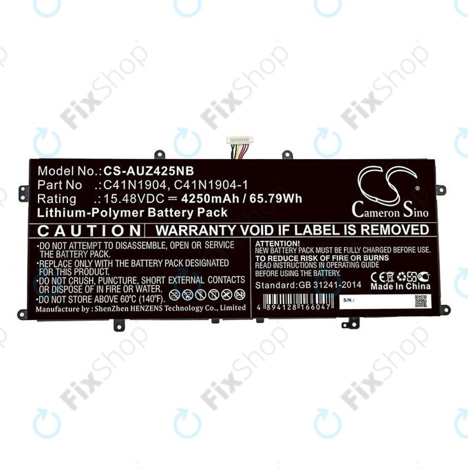 Baterija za Asus Zenbook 13, Zenbook 14, 4250mAh, Li-Pol, 15.48V, C41N1904, HQ