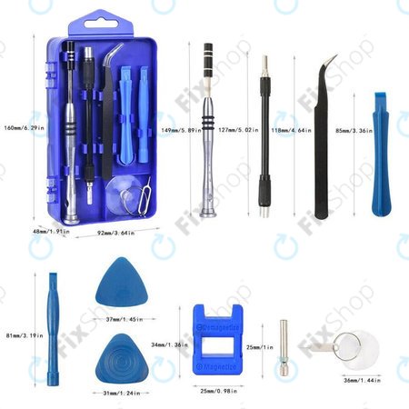 Kingsdun - Precizni set odvijača i bitova za popravak mobitela, računala i elektroničkih uređaja 115u1