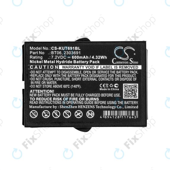 Baterija za Ikusi TM60, 61, 62, 600mAh, Ni-MH, 7.2V, BT06, HQ