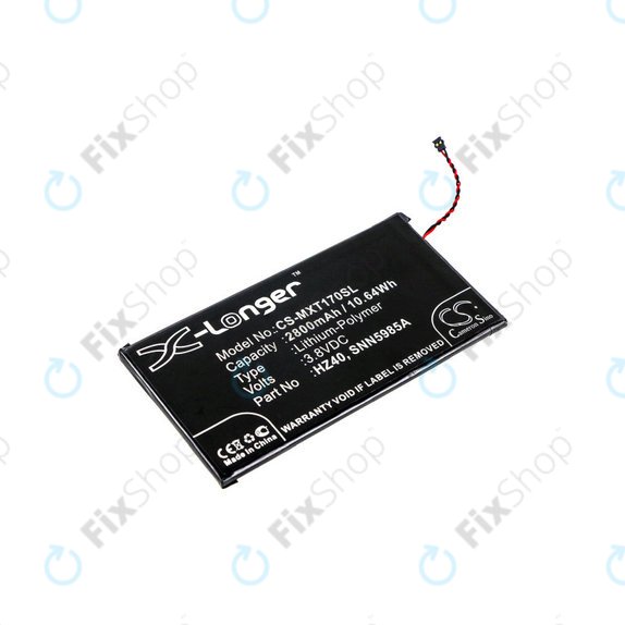 Baterija za  Motorola Moto Z2 Play XT1710-09, 2800mAh, Li-Pol, 3.8 V, HZ40, HQ