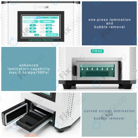 Refox FM40 - Stroj za Laminiranje LCD Ekrana 3v1