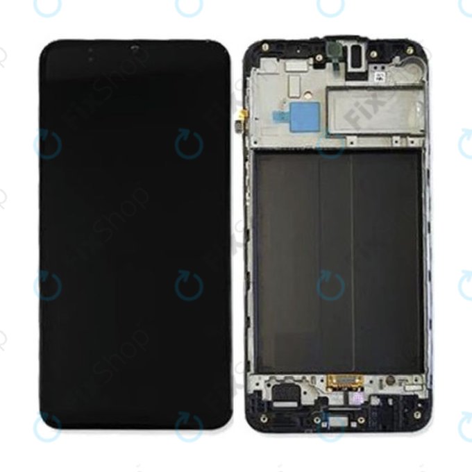 Samsung Galaxy M30 M305F - LCD zaslon + zaslon osjetljiv na dodir + okvir (crni) - GH82-19347A, GH82-20624A Originalni servisni paket