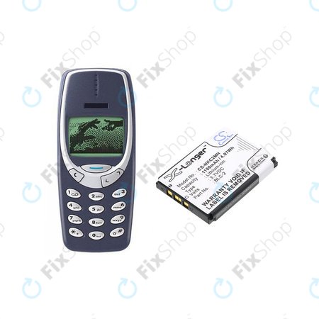 Baterija za Nokia 3310, 3330, 1220, 1260, 3560, 5510, 6650, 6800, BLC-2, Li-ion, 3.7V, 1100mAh, HQ