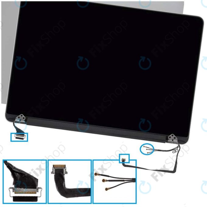 Apple MacBook Pro 13" Retina A1502 (Late 2013 - Mid 2014) - LCD zaslon + prednje staklo + kućište Refurbished